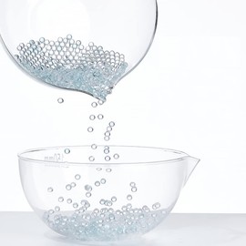 1000 Beads Lab Boiling Stones Glass Boiling Beads Glass Paint Mixing Balls 4mm Dia (Glass：4mm)