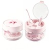 SIROLISA Retainer Cleaner Case Denture Case with Lift Strainer Basket