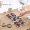 AJIODA Acrylic Sunglass Storage Box, 6-Layer Eyeglass Organizer Make-up Storage