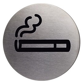 Durable Sign Plate, Smoking
