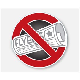 No Flyers (Junk Mail) Sticker & Magnet Combo