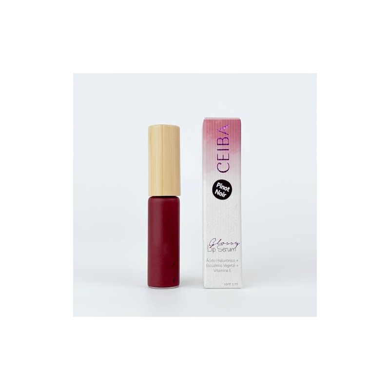 Glossy Lip Serum con Acido Hialurónico y Escualeno Vegetal CEIBA