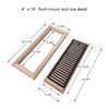 Homewell Red Oak Wood Floor Register, Flush Mount Vent with