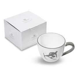 Gmundner Keramik Toni Grey Maxima Tea Cup 0.4 L Comes in a Gift Box, 0342TTMA12 K