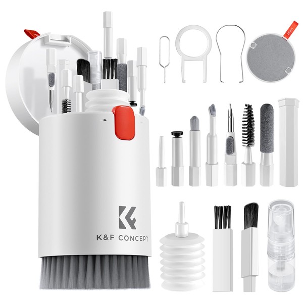 K&F Concept 20-in-1 Multi-Function Camera Cleaning Kit, Earphone Case, Keyboard,