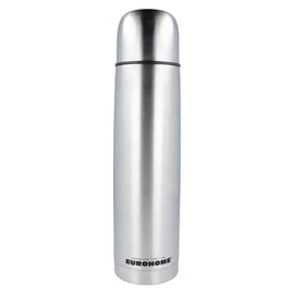 EUROHOME Isolierflasche aus rostfreiem Edelstahl - Thermosflasche 1L - Höhe 32 cm - Vielseitiger Thermobecher für Kaffee, Tee und mehr - Trinkflasche mit Trinkdeckel für bequemes Trinken unterwegs