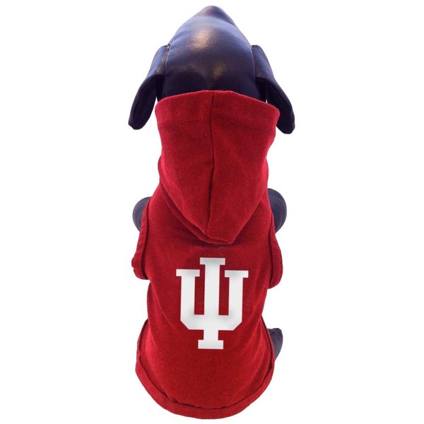 All Star Dogs NCAA Indiana Hoosiers Cotton Hooded Dog Sweatshirt