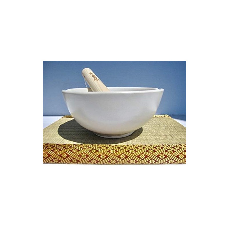Made in Japan Ripple Ridge Mortar and Pestle Suribachi &