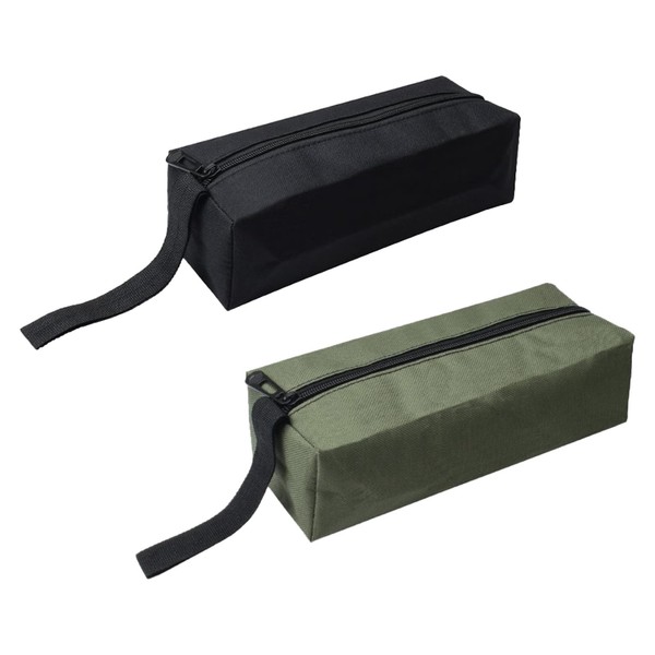 PAITOK 2Pcs Canvas Tool Bag Set, Multipurpose Small Tool Pouch