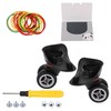 RDEXP 1 Pair Black Wheels Small Suitcase W042 Pack of