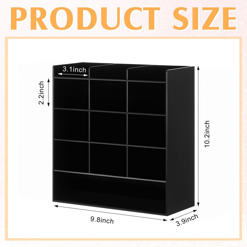 MotiMind Acrylic Pen Organizer Storage for 150 Markers Vertical Marker