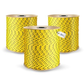 10m yellow polypropylene rope poly cord 10mm