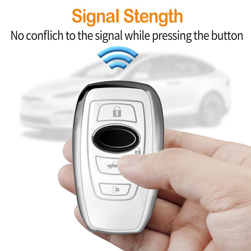 Sindeda for Subaru Key Fob Cover with Keychain Soft Full