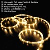 SURNIE LED Rope Lights Outdoor Warm White, Waterproof 33FT Cuttable