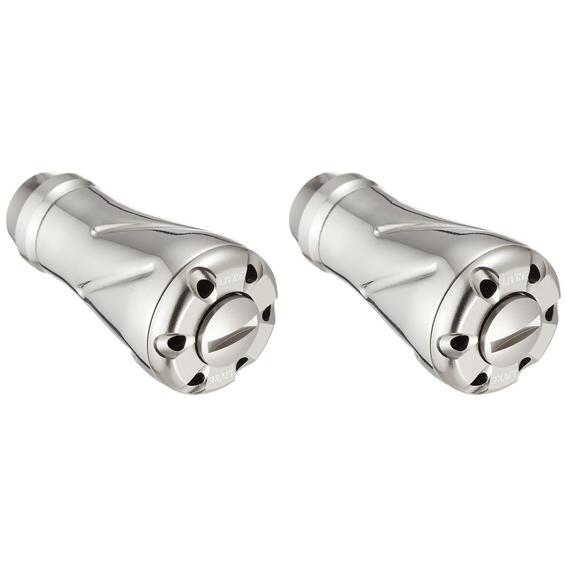 Livre Reel Knob Single (Forte) 2 Pieces (Silver + Titanium
