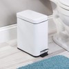 PEDAL BIN BATHROOM 5L SLIM RECTANGULAR REMOVABLE BUCKET WASTE DUST