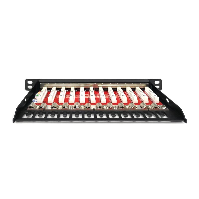 DIGITUS Cat-6A Patch Panel - 12 Ports - RJ45 Sockets