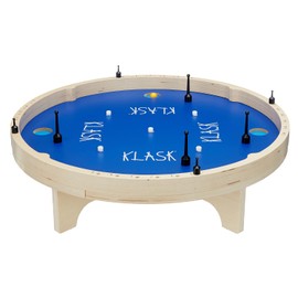 KLASK 4: The 4 Player Magnetic Party Game of Skill - for Kids and Adults of All Ages That’s Half Foosball, Half Air Hockey