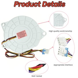 EAU63503706 (OEM) Refrigerator Evaporator Fan Motor for LG Refrigerator. DC12V 1A Refrigerator Freezer Damper DC Fan Motor, 2-Years Warranty