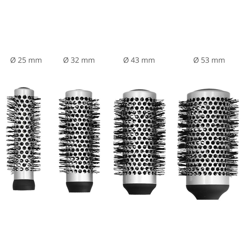 T4B LUSSONI 4 Piece Professional Antistatic Styling Brush Set with