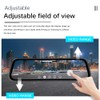 CAMECHO 9.66" Mirror Dash Cam Rear View Mirror Camera Front