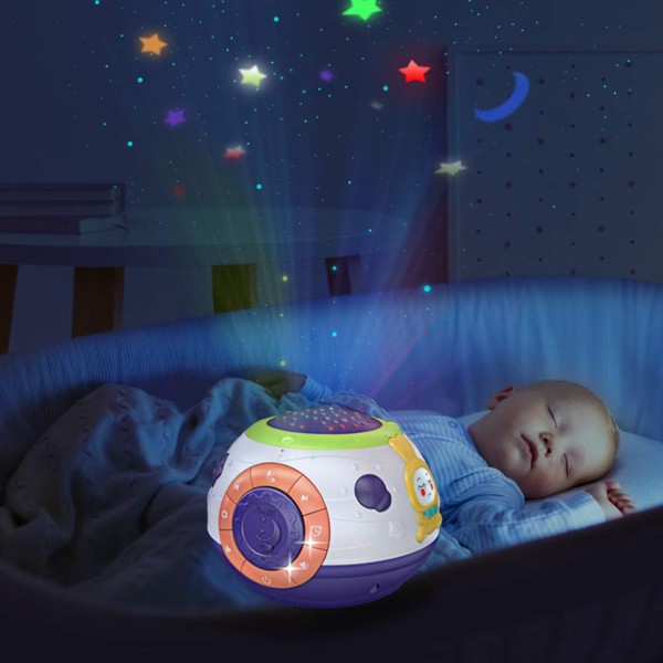 TUMAMA Baby Toy Gifts for Newborn 0 3 6 9 12 Months and Up, Toddlers Night Light Star Projector, Baby Sleep Soother Sound Machine, Talking Baby Toys