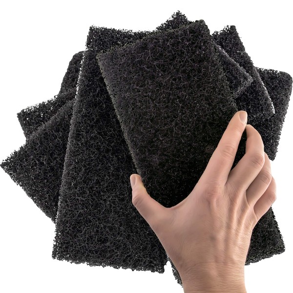 Paquete de 5 esponjas de nailon multiusos para limpiar baños, cocinas, contadores y suelos para borrar la suciedad y hacer que las superficies brillen