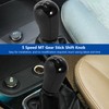 Gear Stick, ABS Comfortable 5 Speed Knob for Car (Black)