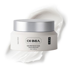 Hidratante facial coreano antienvejecimiento y reafirmante - Lotus Multi Barrier Cream con niacinamida y arroz - Calmante para pieles sensibles - Sin fragancia - 1.69 onzas líquidas