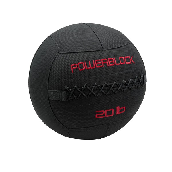 PowerBlock Ballistic 20 Pound Wall Ball – 13” Weighted Balls