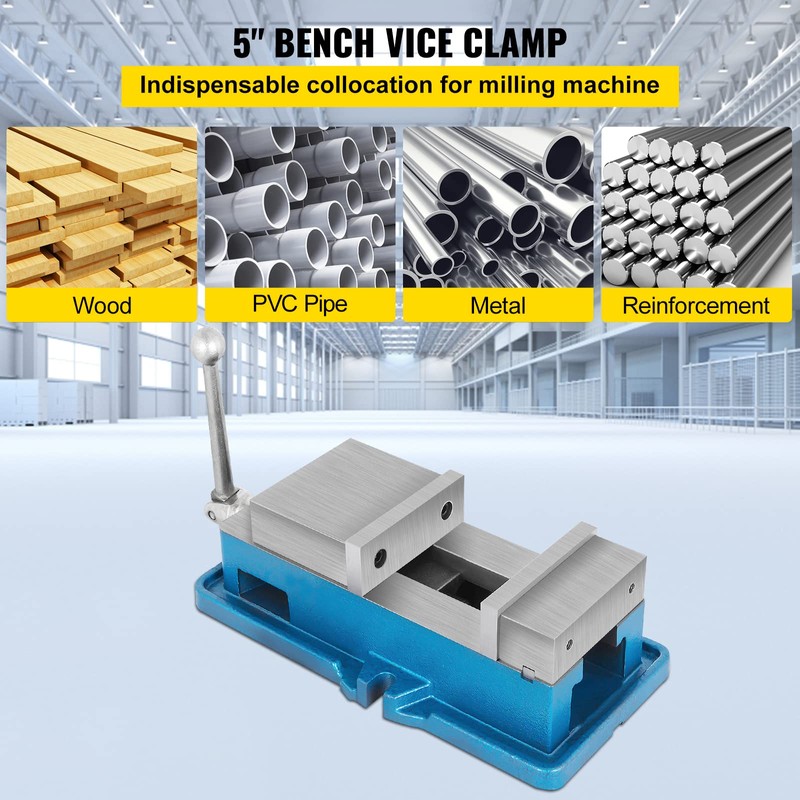 VEVOR 5" Super-Lock Vise For NC/CNC Machines Bench Clamp Vise