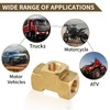 MuRealy 3/16" Brake Line Tee Fitting Kit (4PCS) - Brass