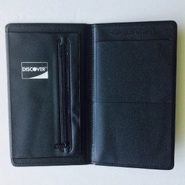 Good Quality Server Waitstaff Waiter Waitress Restaurant Checkbook Presenter with Pockets and Zipper, Black (1)