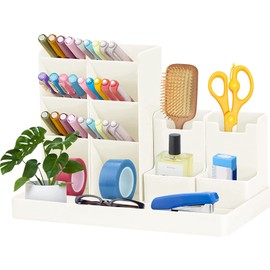 Pen Holder Organiser, Pen Holder Desk, Children's Desk Organiser, Pen Holder Storage Box, Multifunctional Pen Holder for Boys Girls Desk Organiser, Office and School