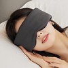 Four seasons breathable eyelet poly sleep eye mask (black) 2ea