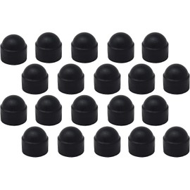 Design61 20x Round Hexagonal Protective Caps M16 x SW24 mm with Hexagon Socket for Nuts and Screw Heads