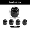 Thoquene Pack of 16 Car Valve Caps with Labelling, Car