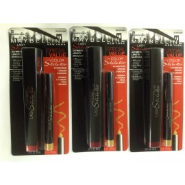 Maybelline New York 3X Maybelline Lash Stiletto Mascara & Cream Shadow BROWNISH BLACK/GOLDEN AURA 05