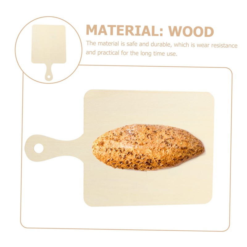 ABOOFAN 6Pcs Miniature Wooden Cutting Boards for DIY Crafts for
