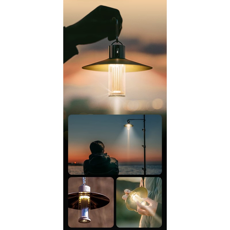 M3 Beige Outdoor Lantern, Solo Camping Set, Camping Gear, Beginner,
