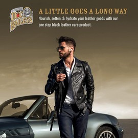 Doc Baileys Single Use Black Leather Care Formula 5 Pack - Leather Cleaner, Conditioner, Waterproofer & Re-Dye - Leather Protectant When Traveling - Great for Roadtrippers, Bike Rallies, Vacations