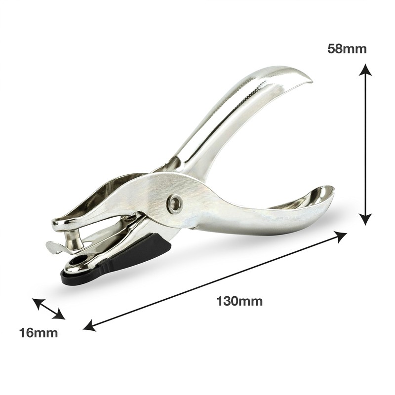 Rapesco PF25A001 Single Hole Punch Model 25, 10 Sheet Capacity,