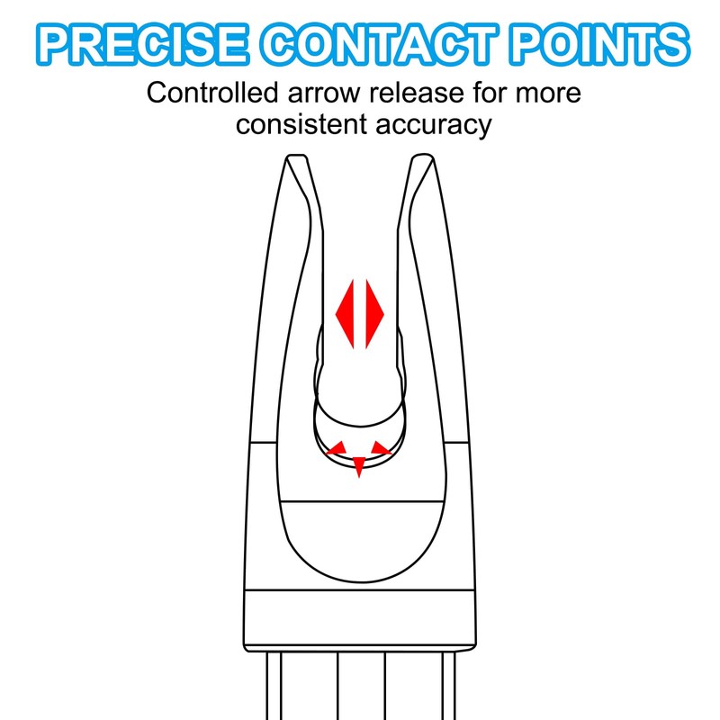 sourcing map Archery Arrow Nocks Plastic Carbon Arrow Inserts .244"/6.2mm