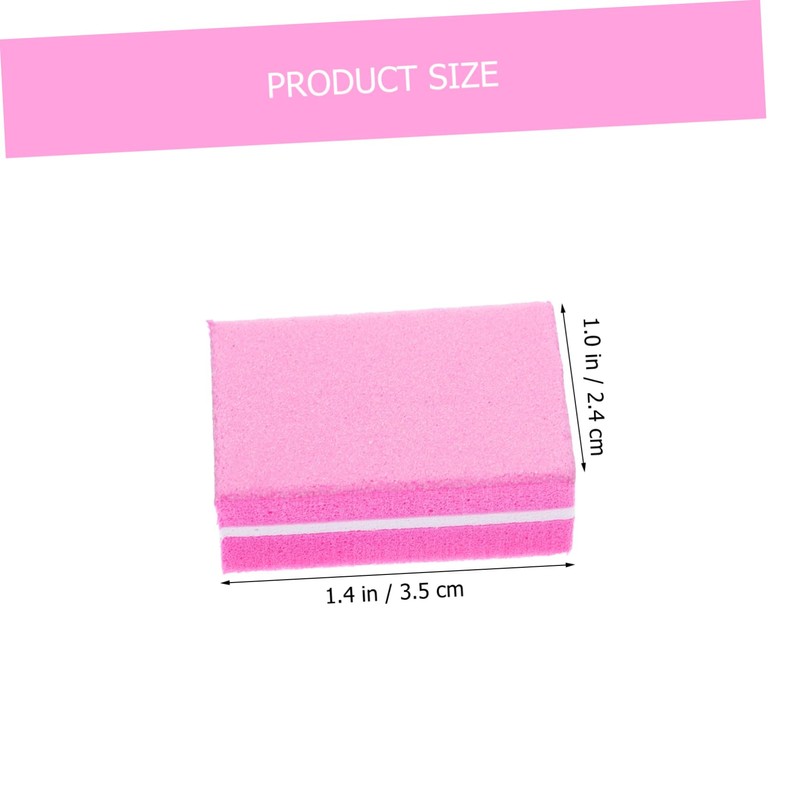 FRCOLOR 50pcs -sided Nail File Block for Manicure and Pedicure