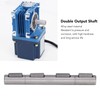 Double Output Shaft, Worm Gear Speed Reducer, Diameter 14 mm,