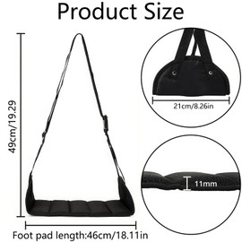Airplane Travel Foot Hammock, No Disturbing Foot Hammock, Adjustable Foot Hammock, Best Travel Footrest, Portable Airplane Leg Rest, Portable Foot Stool Hammock Chair