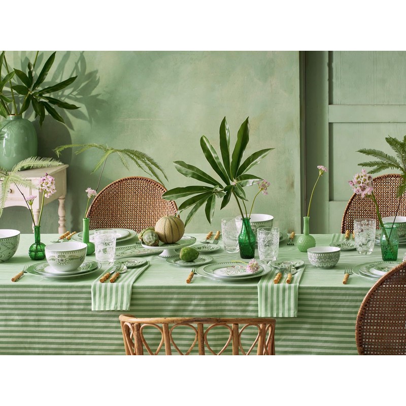 PIP STUDIO Lily&Lotus Tiles Light Green Dinner Plate 26.5 cm