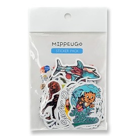 Animal Stickers, Set of 50, Stickers, Fantasy Stickers, Abundance, Labels, Stickers, Stylish, Decorative, Character, Cute, PC, Smartphone, Suitcase, Helmet (Cartoon Animals)