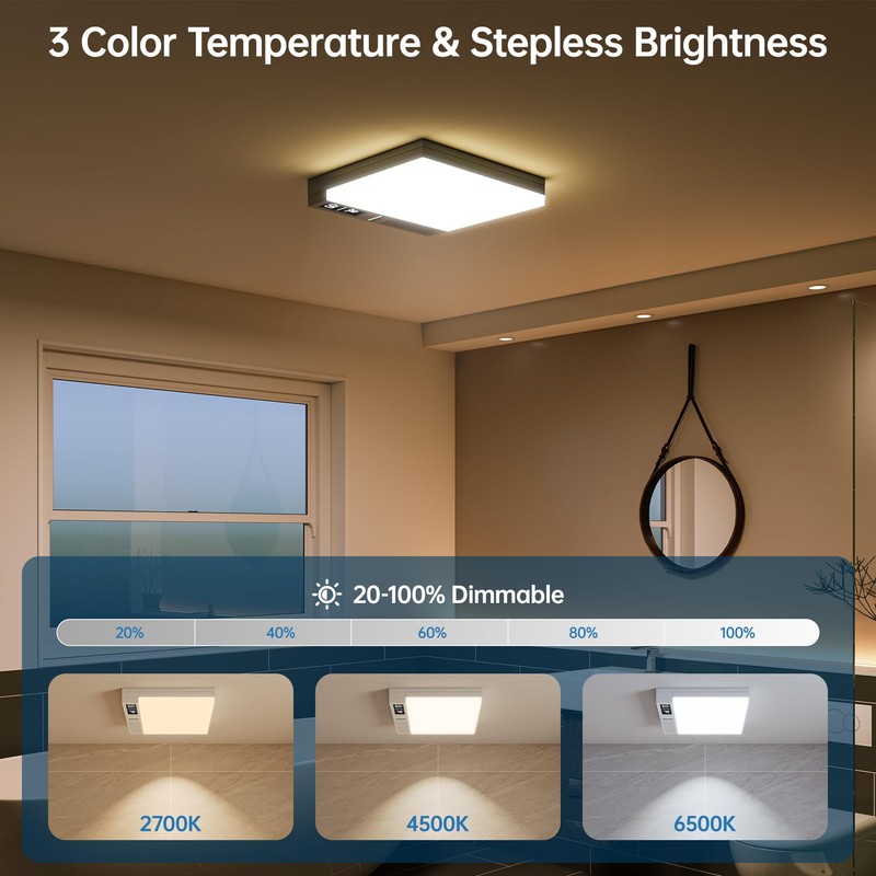 Smart Bathroom Exhaust Fan with Bluetooth Speaker and Light &
