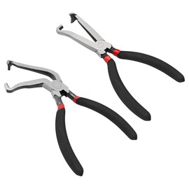 XINLIYA Electrical Disconnect Pliers for Car, 2PCS Carbon Steel Vehicles Electrical Connector Spark Plug Pliers with Anti-Slip Handle, Auto Hose Disconnection Tool Accessories, Universal Fit